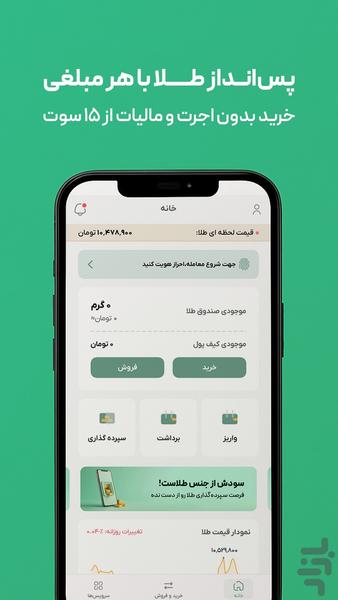 MelliGold: Buy and Sell Gold Easily - Image screenshot of android app