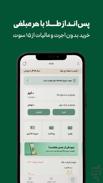 MelliGold: Buy and Sell Gold Easily - Image screenshot of android app