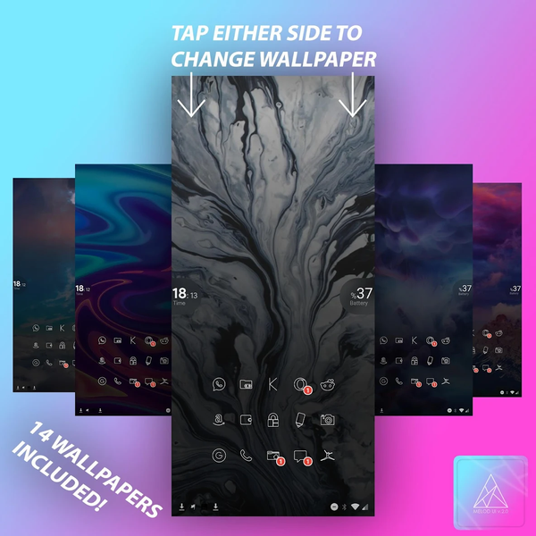 Melod UI v۲.۰ For KLWP Pro - عکس برنامه موبایلی اندروید