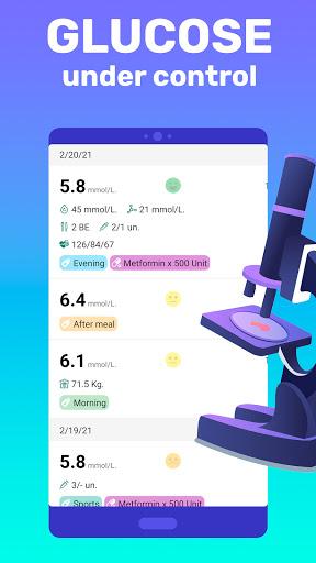 Glucose Diary: Sugar Tracker - Image screenshot of android app