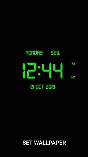 LED Digital Clock Lwp - عکس برنامه موبایلی اندروید