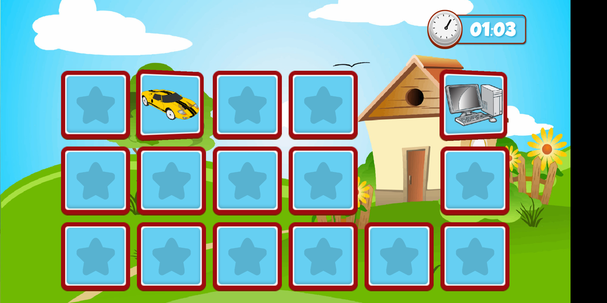 Memory game Pexeso - Gameplay image of android game