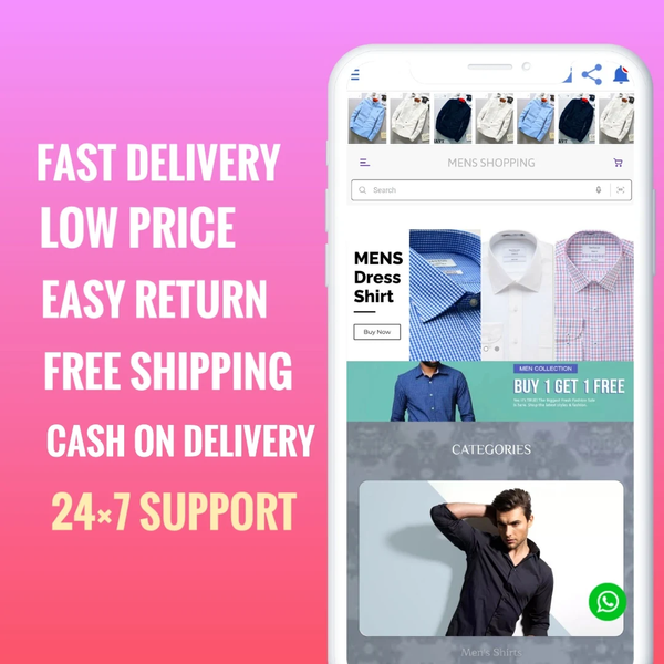 Mens Online Shopping App - عکس برنامه موبایلی اندروید