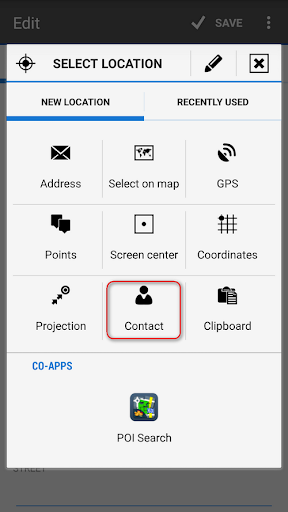 Contacts for Locus Map - عکس برنامه موبایلی اندروید