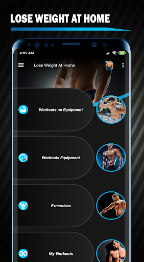 Lose Weight App for Men - Weight Loss at Home - Image screenshot of android app