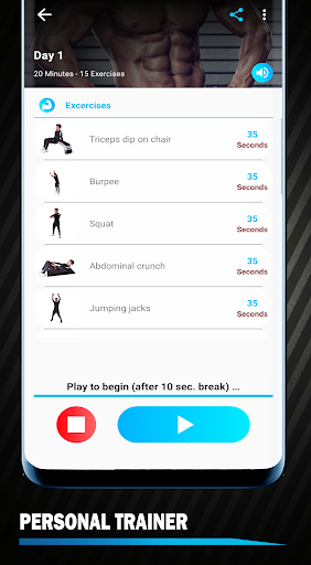 Lose Weight App for Men - Weight Loss at Home - Image screenshot of android app