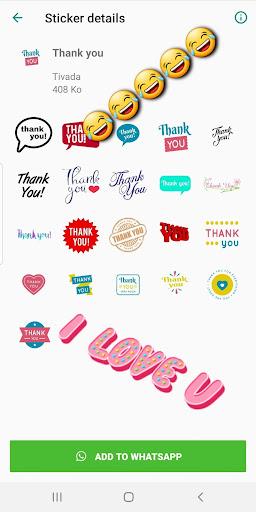 Thank You Sticker for WhatsApp - Image screenshot of android app