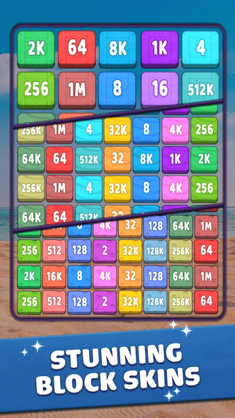 Merge Block: 2048 Puzzle - Gameplay image of android game