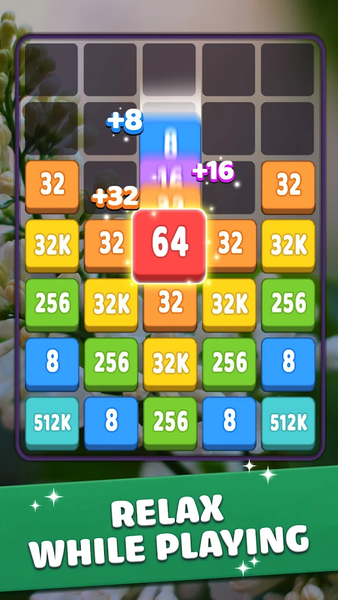 Merge Block: 2048 Puzzle - Gameplay image of android game