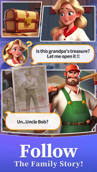 Merge Bistro Decor Match Story - Gameplay image of android game