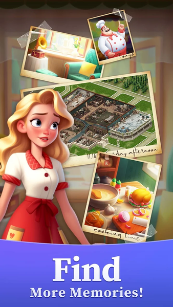 Merge Bistro Decor Match Story - Gameplay image of android game