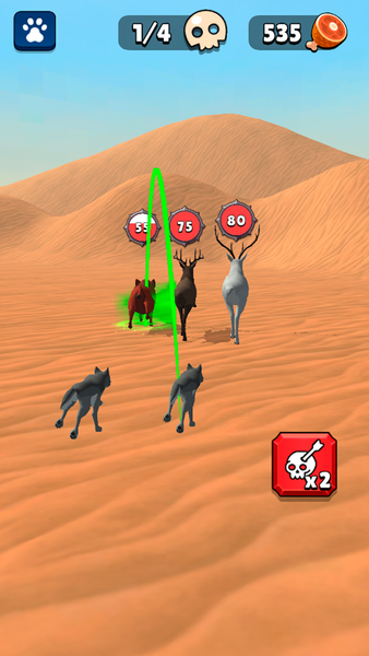 Merge & Hunt: World Evolution - Gameplay image of android game