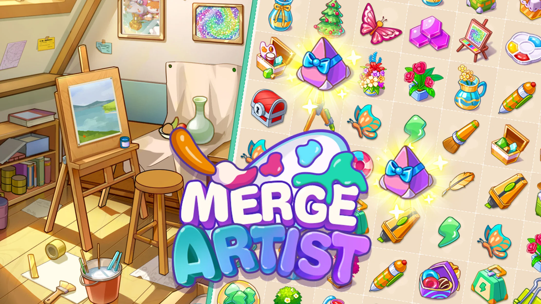 Merge Artist: Pair Merge Games - Image screenshot of android app