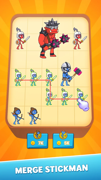 Merge Stickman - Stick War - Gameplay image of android game