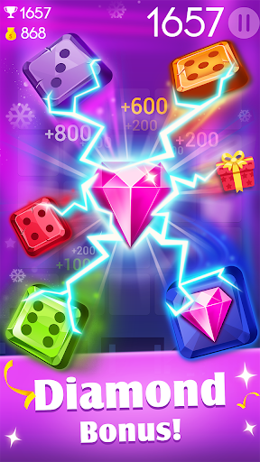 Jewel Games: Dice Merge Number - Gameplay image of android game