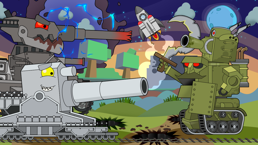 Merge Tanks: Idle Merge Arena - عکس بازی موبایلی اندروید
