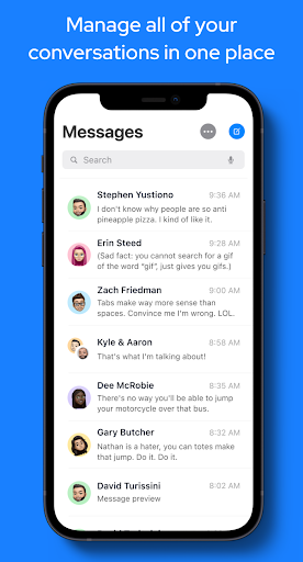 Messages OS 17 - Messenger - Image screenshot of android app