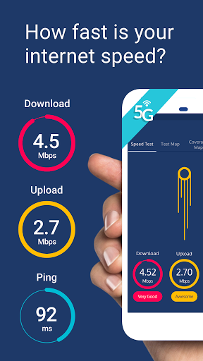 Meteor: Free Internet Speed & App Performance Test - عکس برنامه موبایلی اندروید