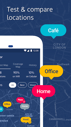 Meteor Speed Test 4G, 5G, WiFi - Image screenshot of android app