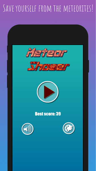 Dodge the Meteorite - Gameplay image of android game