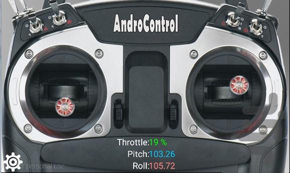 اندروکنترل - کنترل ربات با گوشی - عکس برنامه موبایلی اندروید