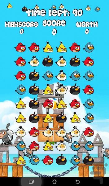 angry birds - Gameplay image of android game