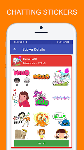 Chatting Stickers For Whatsapp - Image screenshot of android app