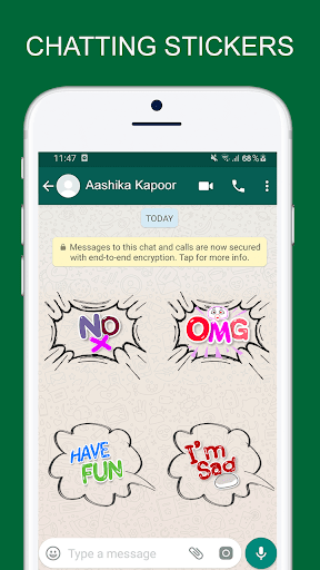 Chatting Stickers For Whatsapp - Image screenshot of android app
