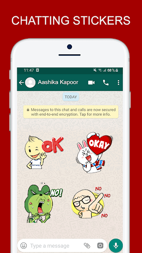 Chatting Stickers For Whatsapp - Image screenshot of android app