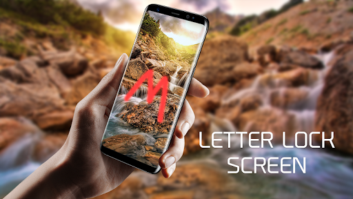 Letter Lock Screen - gesture Lock Screen - Image screenshot of android app