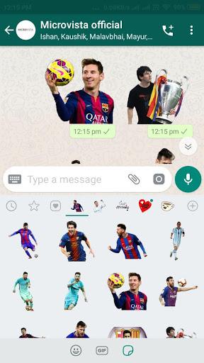Messi Stickers For WhatsApp - عکس برنامه موبایلی اندروید
