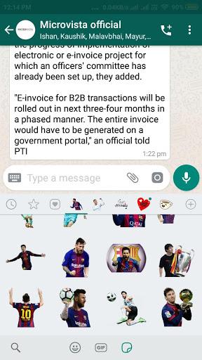 Messi Stickers For WhatsApp - عکس برنامه موبایلی اندروید