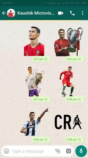 Ronaldo Stickers For WhatsApp - Image screenshot of android app