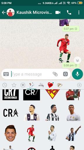 Ronaldo Stickers For WhatsApp - Image screenshot of android app