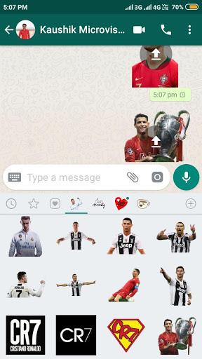 Ronaldo Stickers For WhatsApp - Image screenshot of android app