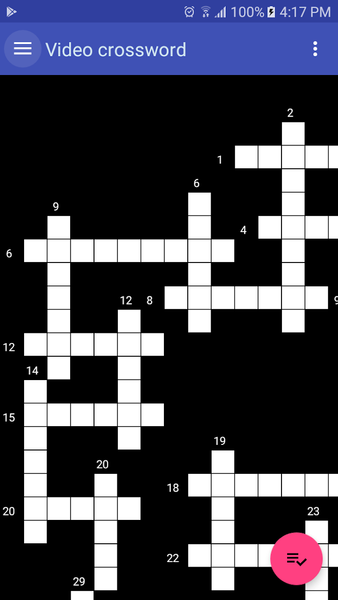 Video Crossword - Gameplay image of android game