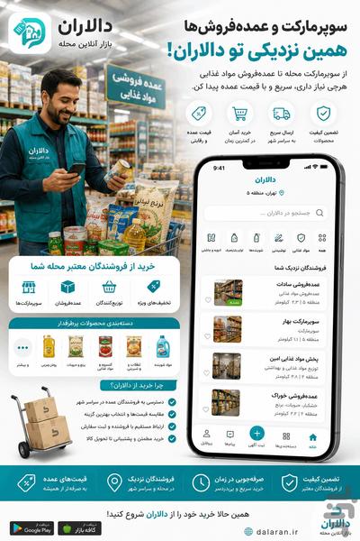 دالاران - ثبت آگهی خریدو فروش - عکس برنامه موبایلی اندروید