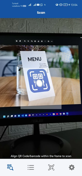 Restaurant Menu QRCode Scanner - Image screenshot of android app