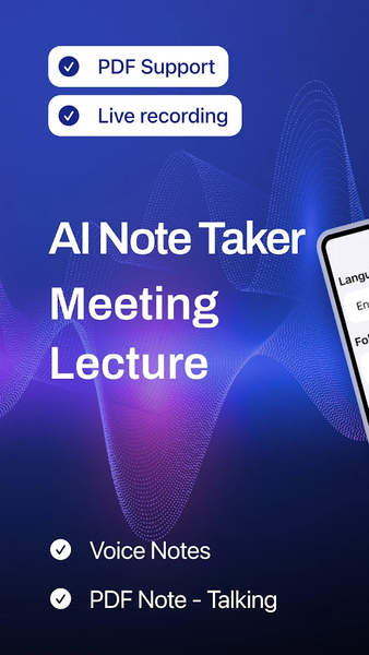 AI Note Taker: Meeting Minutes - عکس برنامه موبایلی اندروید