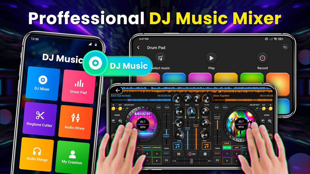 DJ Music Mixer - 3D DJ Player - عکس برنامه موبایلی اندروید