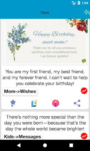 Birthday Wishes Messages - Image screenshot of android app