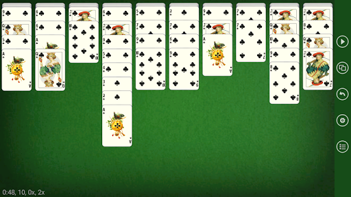 Russian Spider - Solitaire - Gameplay image of android game