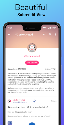 Infinity for Reddit - Image screenshot of android app