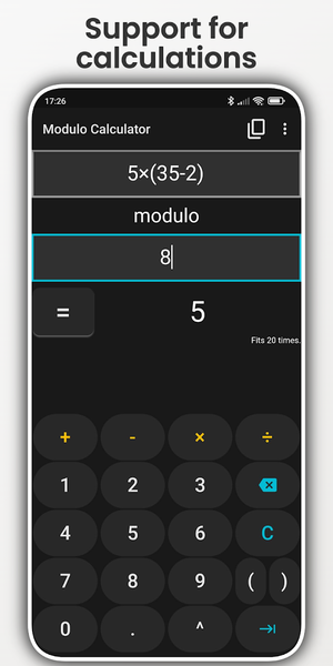 Modulo Calculator - عکس برنامه موبایلی اندروید