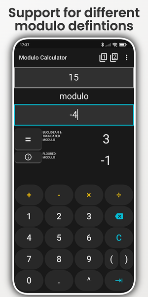 Modulo Calculator - عکس برنامه موبایلی اندروید