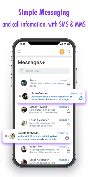 Messenger - SMS Short Messages - عکس برنامه موبایلی اندروید