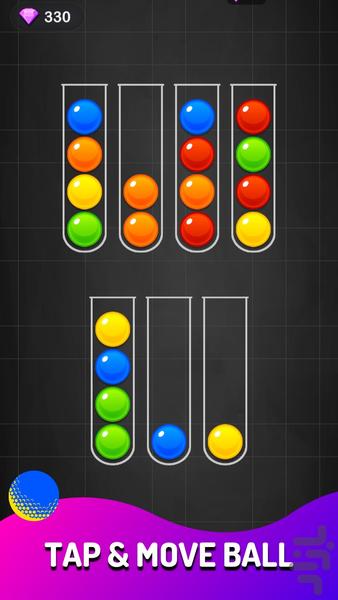 Color Ball Sort - Gameplay image of android game