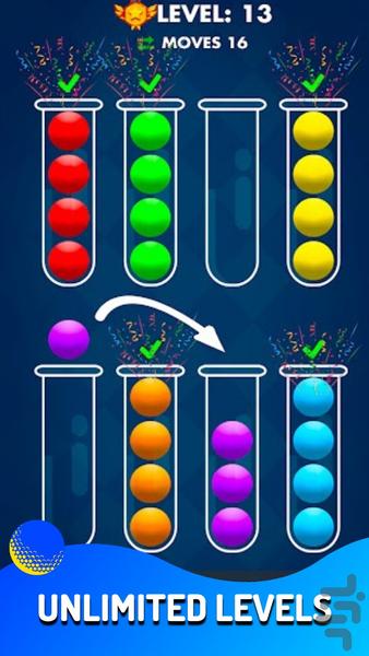 Color Ball Sort - عکس بازی موبایلی اندروید