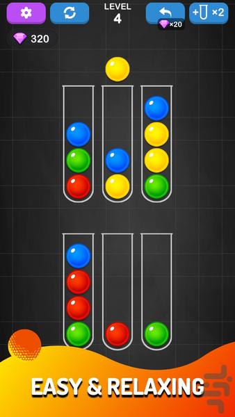 Color Ball Sort - Gameplay image of android game