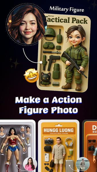 Action Figure Maker : Ai Video - عکس برنامه موبایلی اندروید
